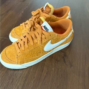 Nike Orange Suede Sneakers